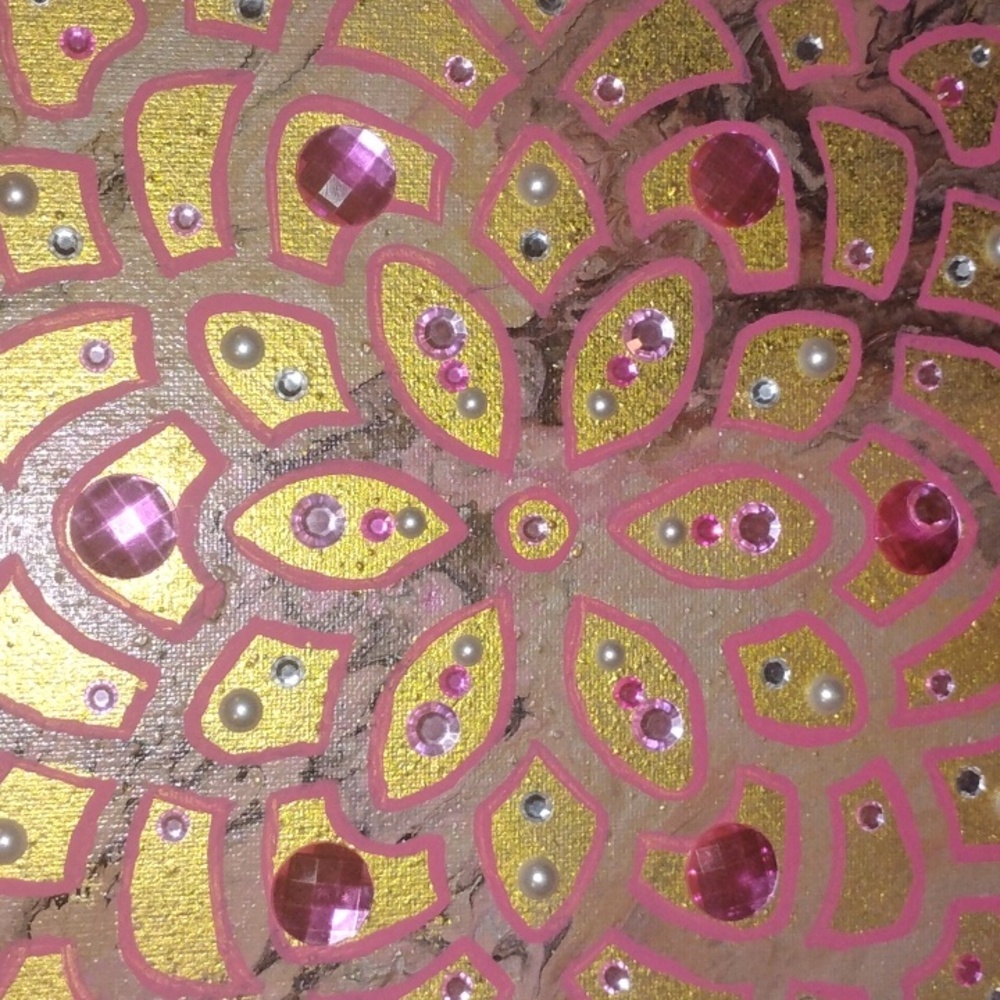 Hand painted/poured canvas